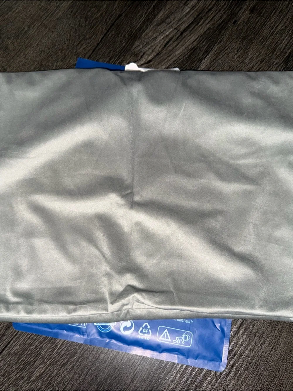 Velvet Lumbar Pillow Cover Light Grey